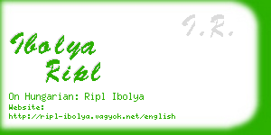 ibolya ripl business card